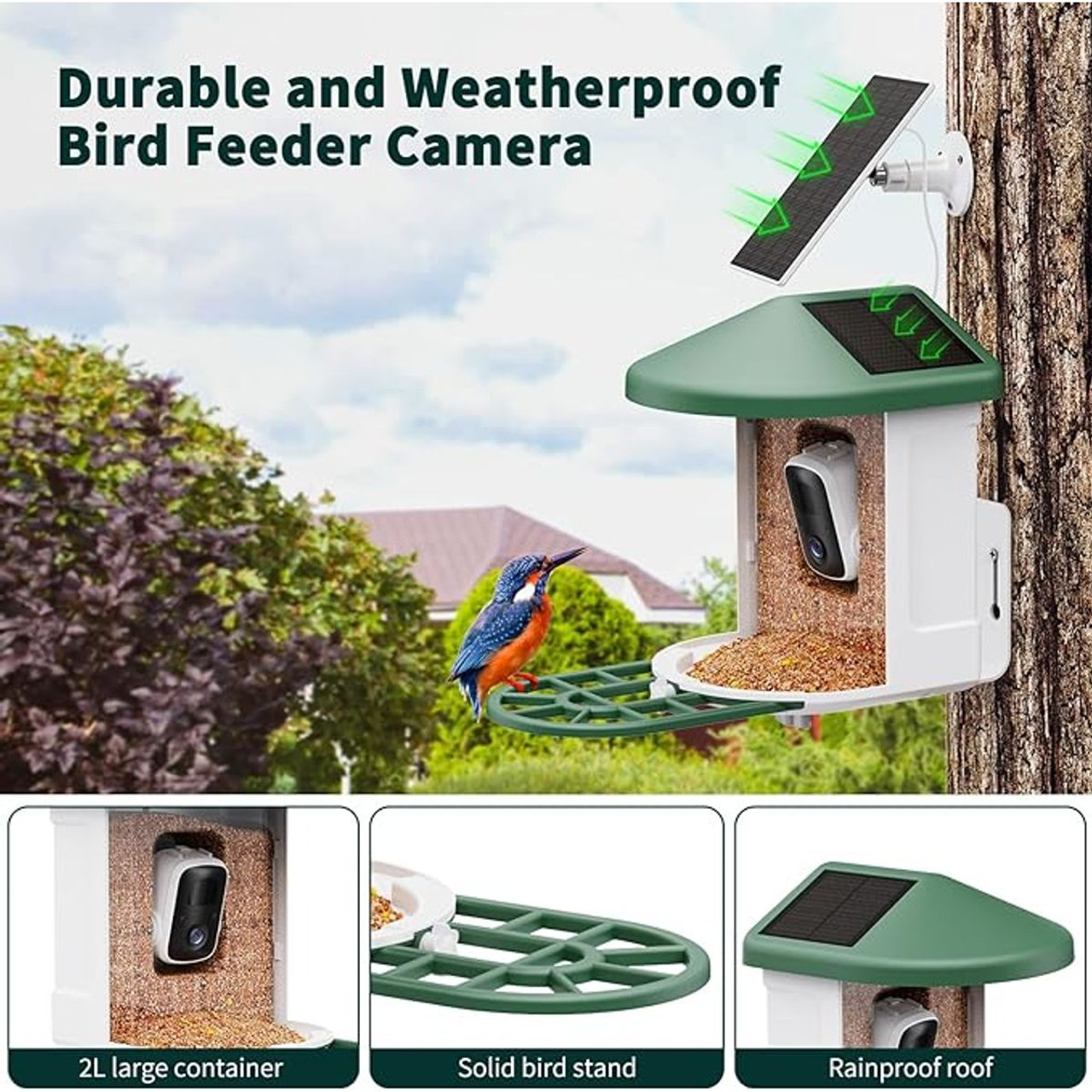Bird Feeder Camera with Smart Solar Panel product image