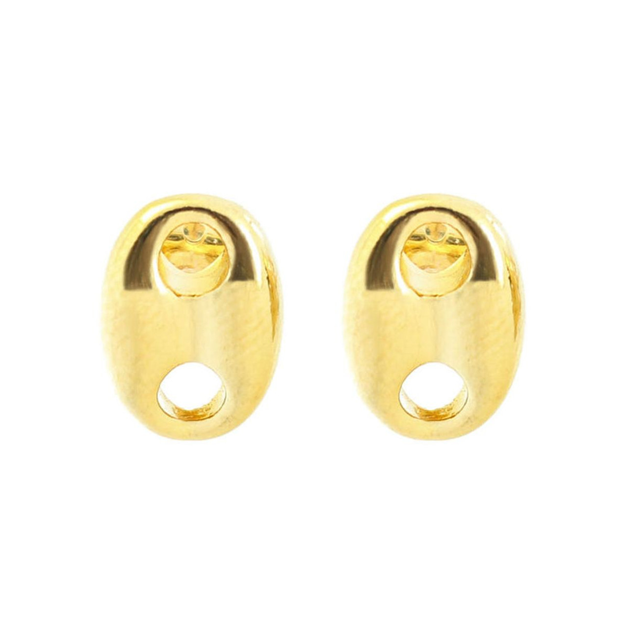 14K Gold Overlay Mariner Stud Earrings product image