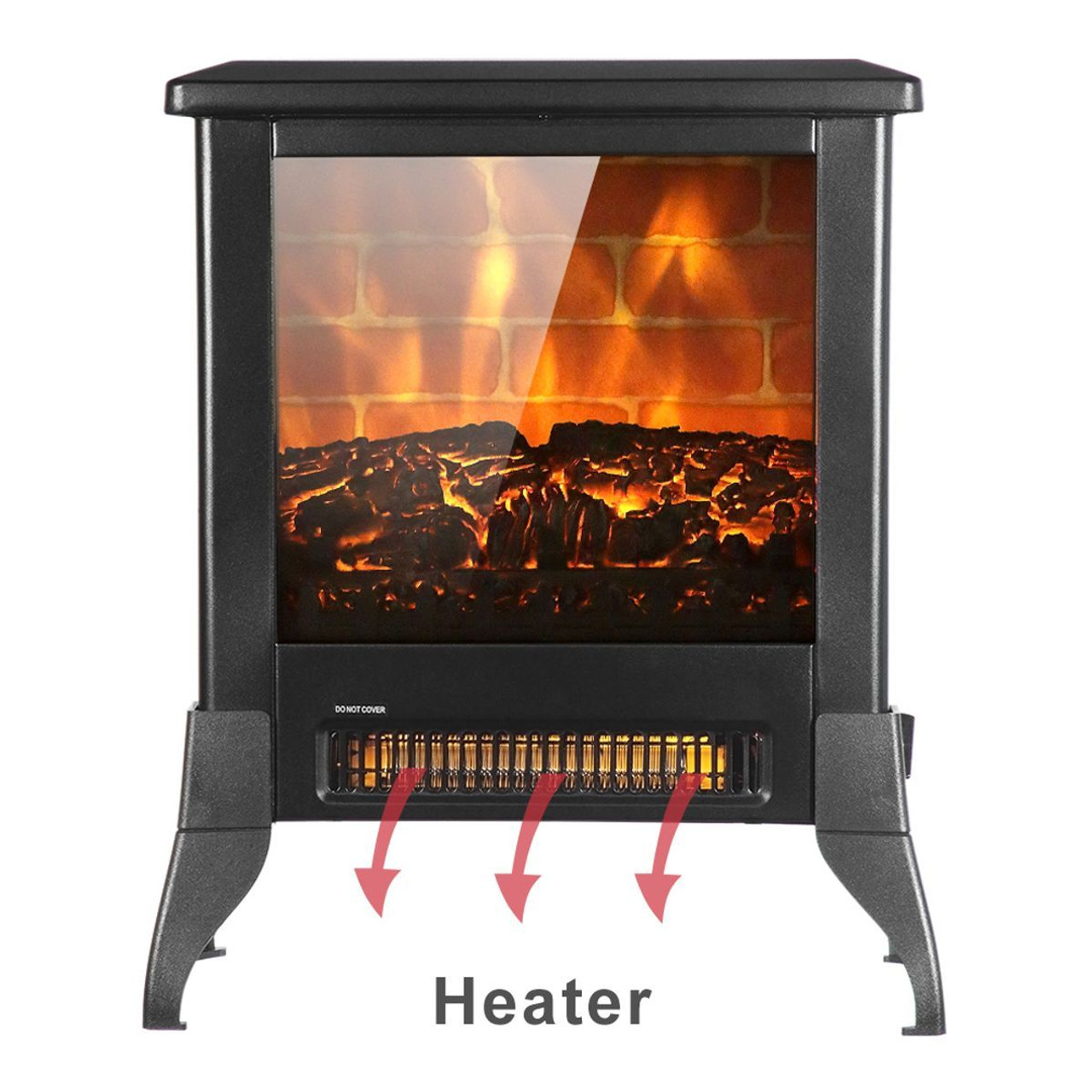 14" 1400W Electric Freestanding Fireplace  product image
