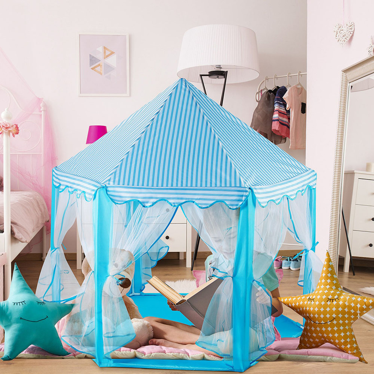 Kids' Dream Castle Play Tent with Storage Bag product image