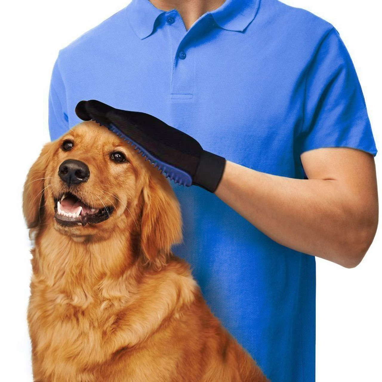 Pet Deshedding Massaging Brush Glove (2-Pack) product image