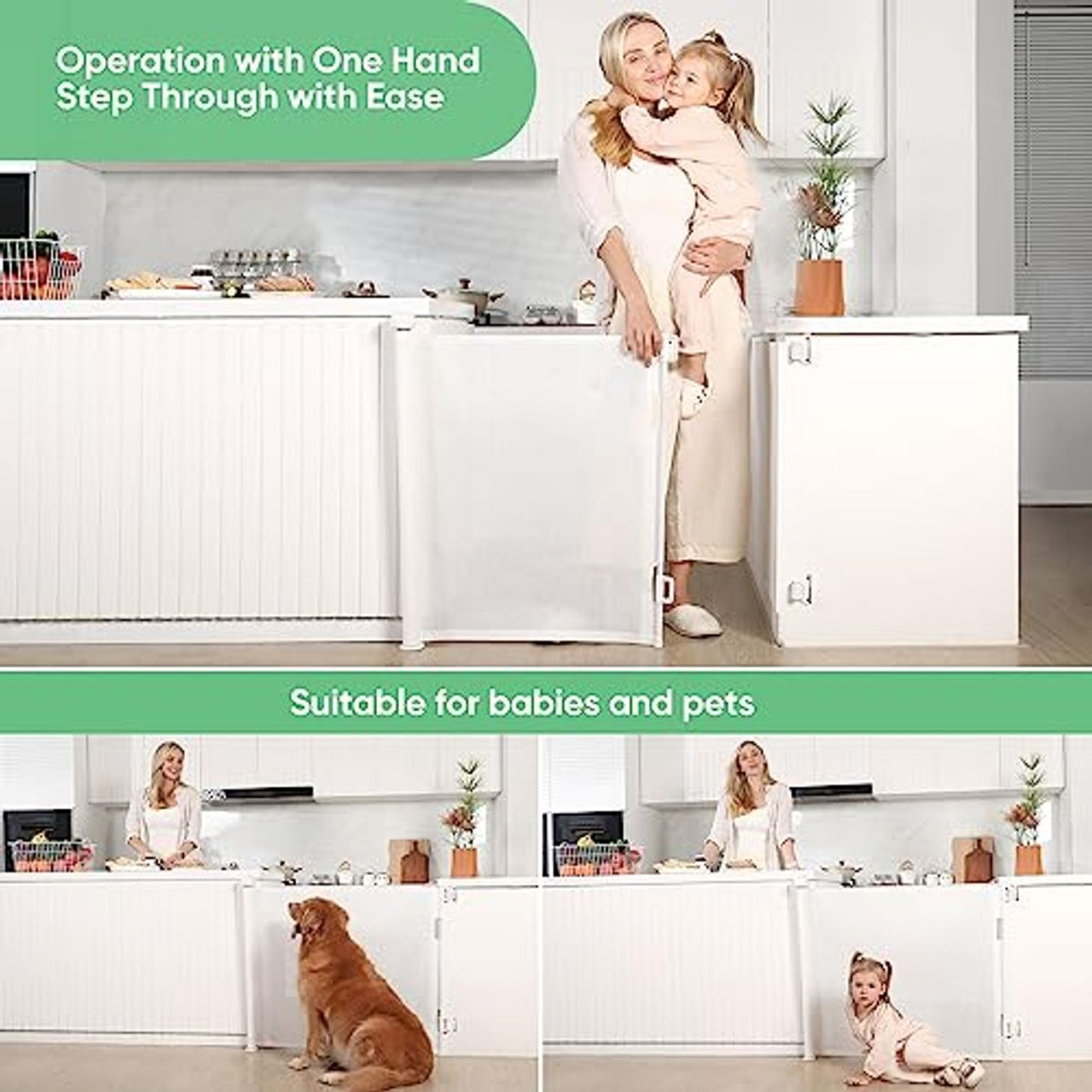 Likzest Retractable Mesh Baby and Pet Gate product image