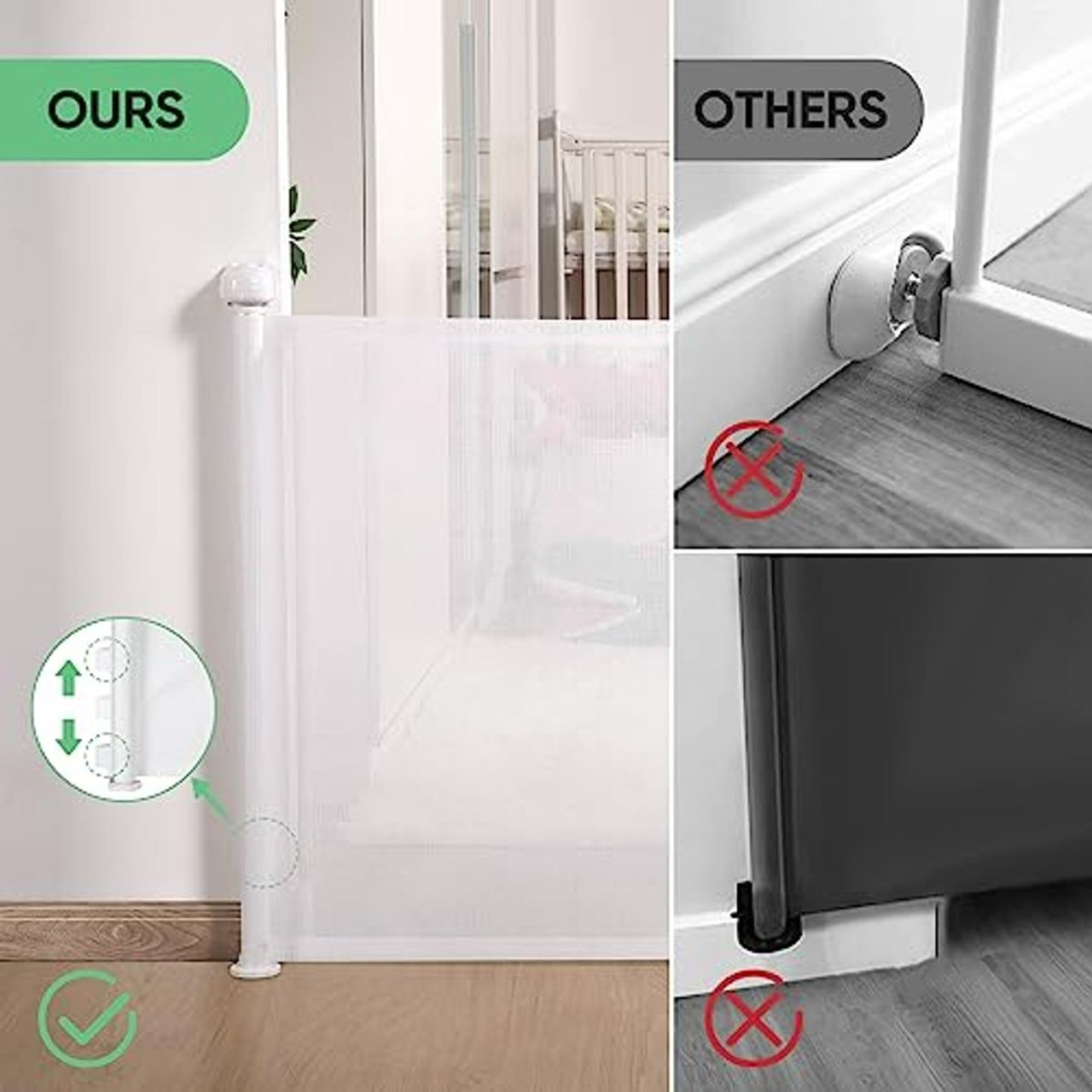 Likzest Retractable Mesh Baby and Pet Gate product image
