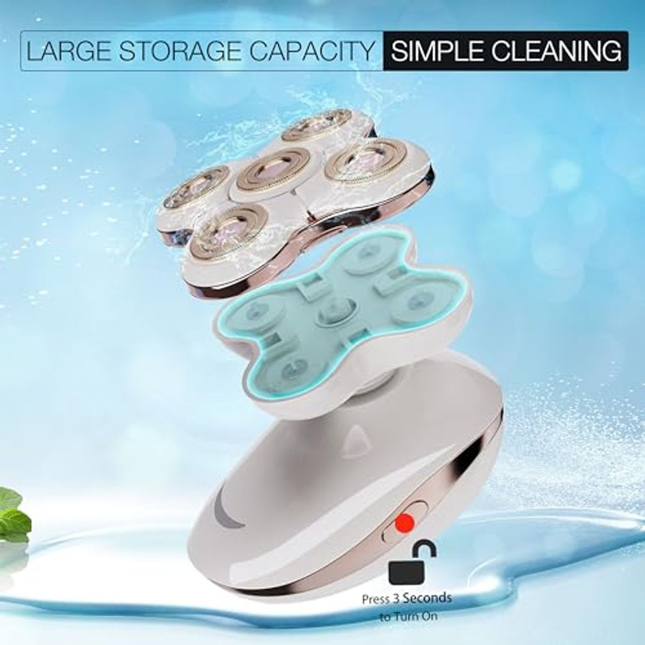 VIMC Rechargeable Electric Razor with Detachable Head product image