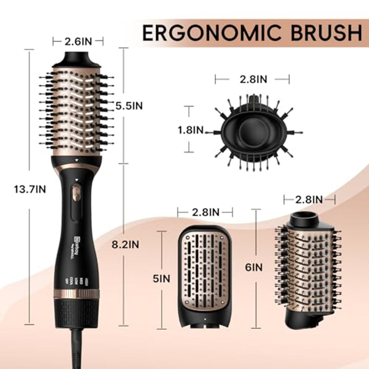 Nicebay CT-536 Blow Dryer Hair Brush product image