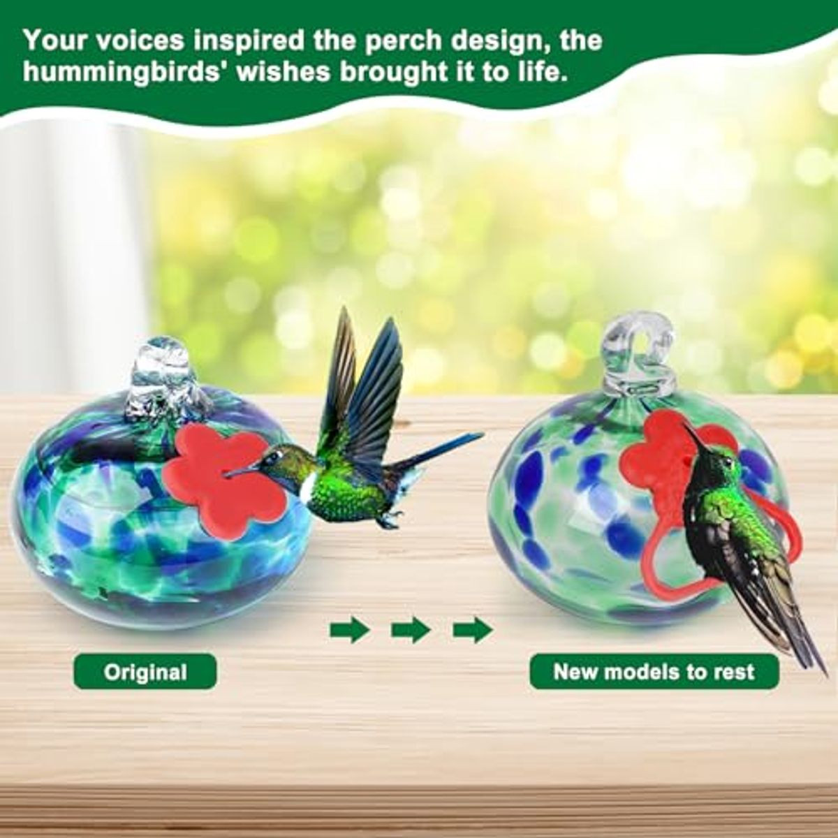 Hummingbird Feeder Wind Chimes product image