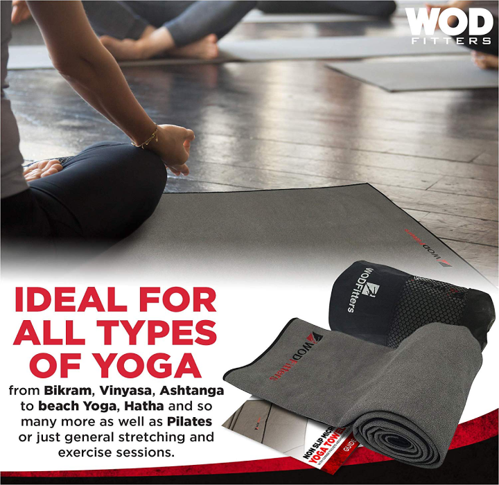 Non Slip Microfiber Yoga Towel Mat with Corner Pocket product image