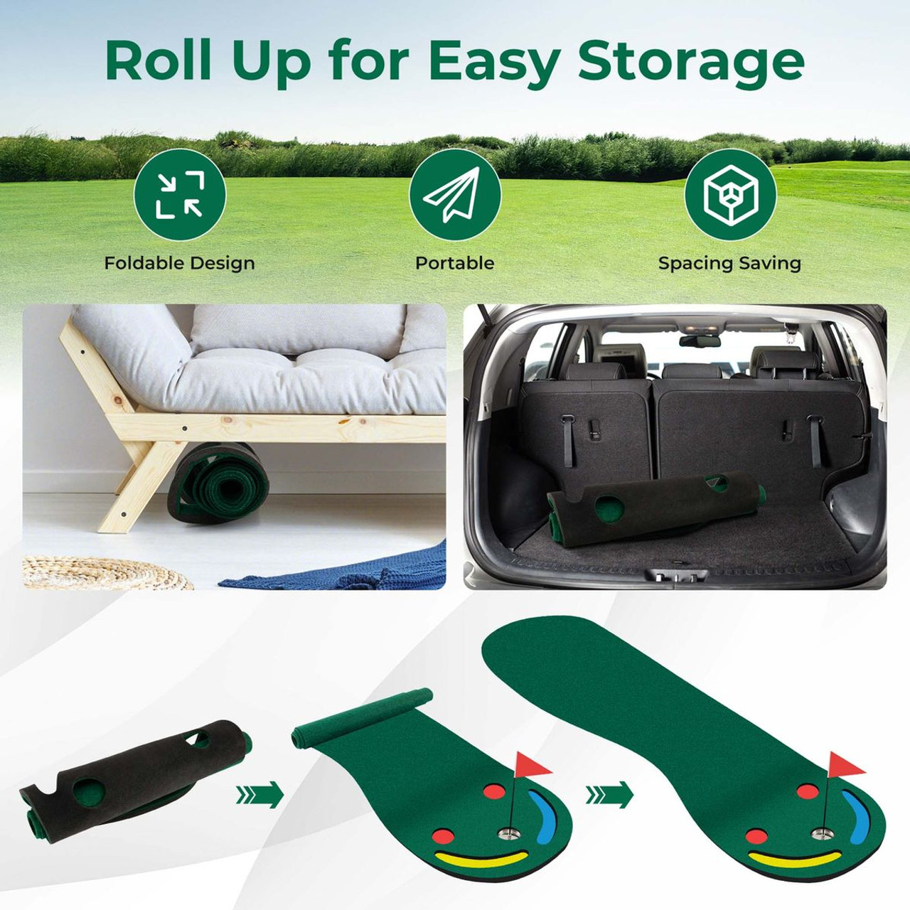 Golf Putting Green Set for Indoor/Outdoor Use product image
