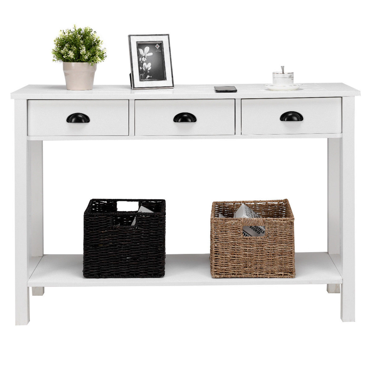 47" Side Desk Console Table with Drawers  product image