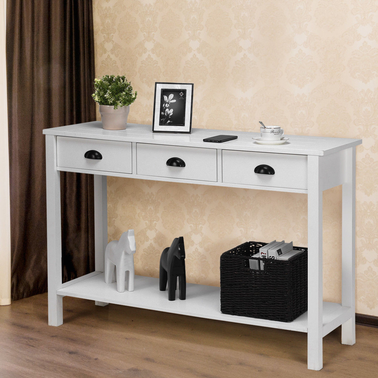 47" Side Desk Console Table with Drawers  product image