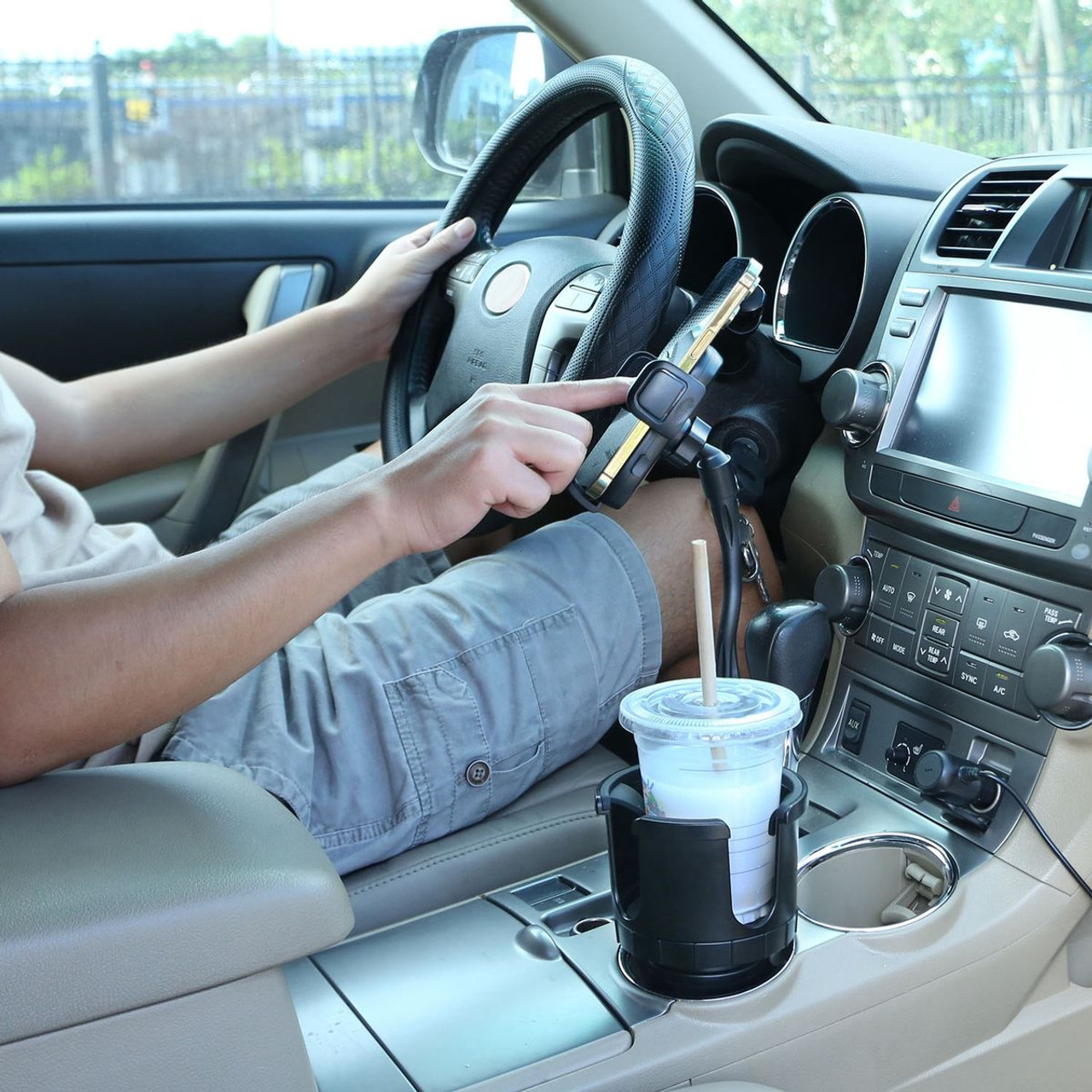 2-in-1 Car Cup Phone Holder product image
