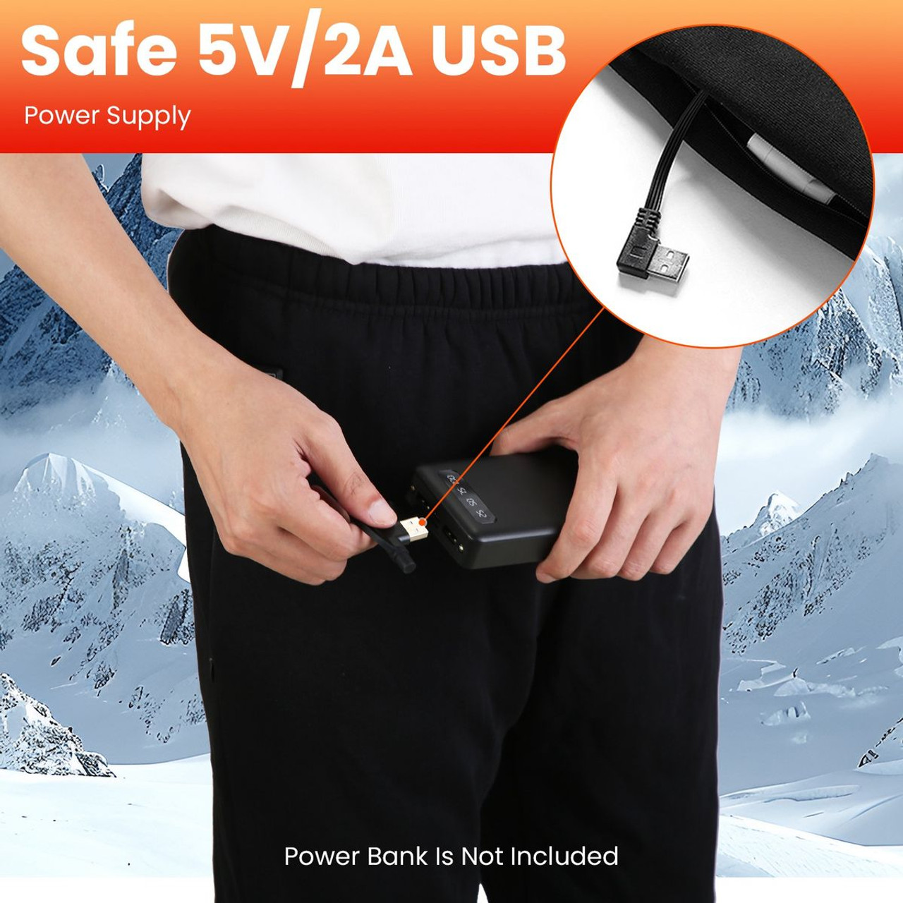 USB-Powered Heated Pants (Power Bank Required) product image