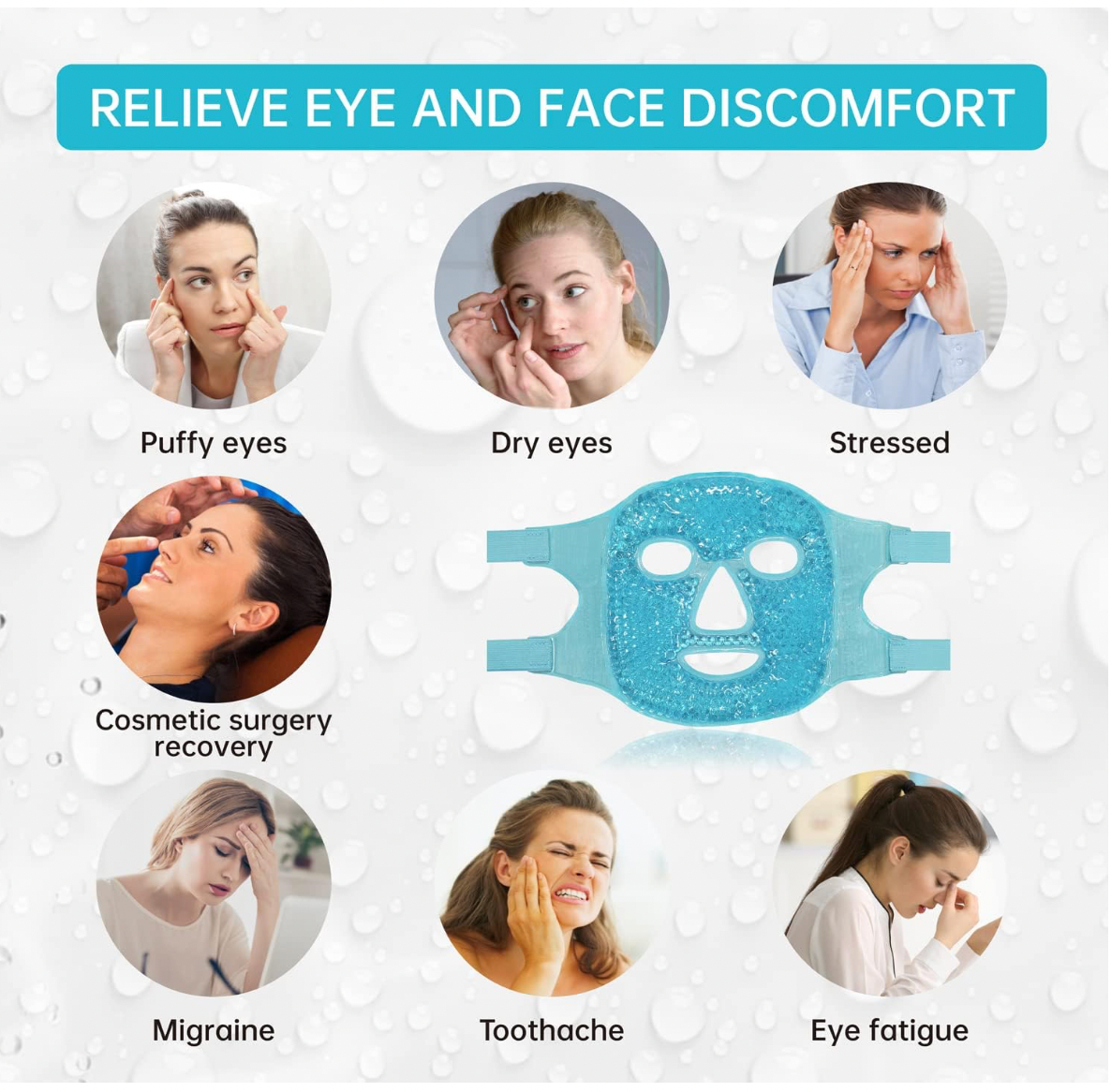 Cooling Gel Bead Face Mask product image