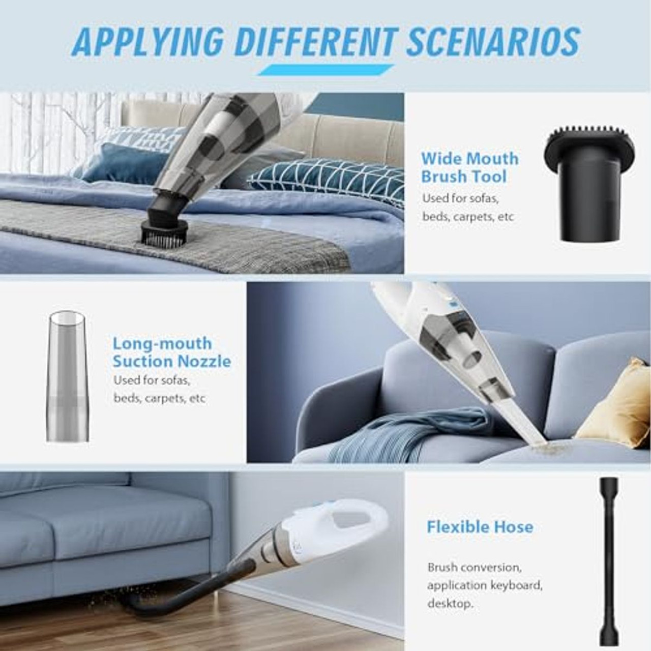 Handheld Cordless Portable Car Vacuum  product image