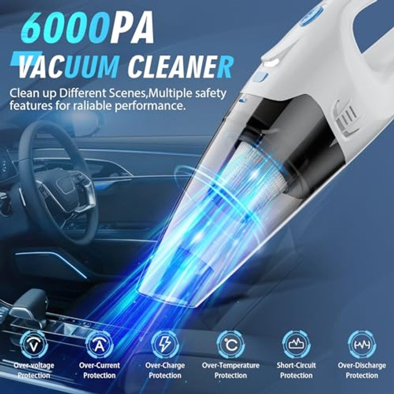 Handheld Cordless Portable Car Vacuum  product image