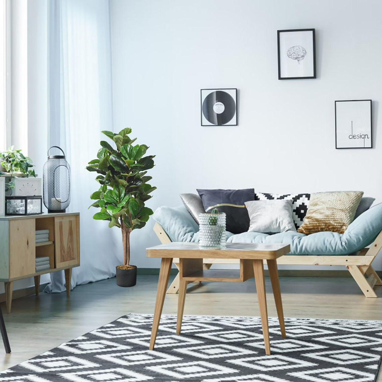 5 Ft Artificial Fiddle Leaf Fig Tree product image