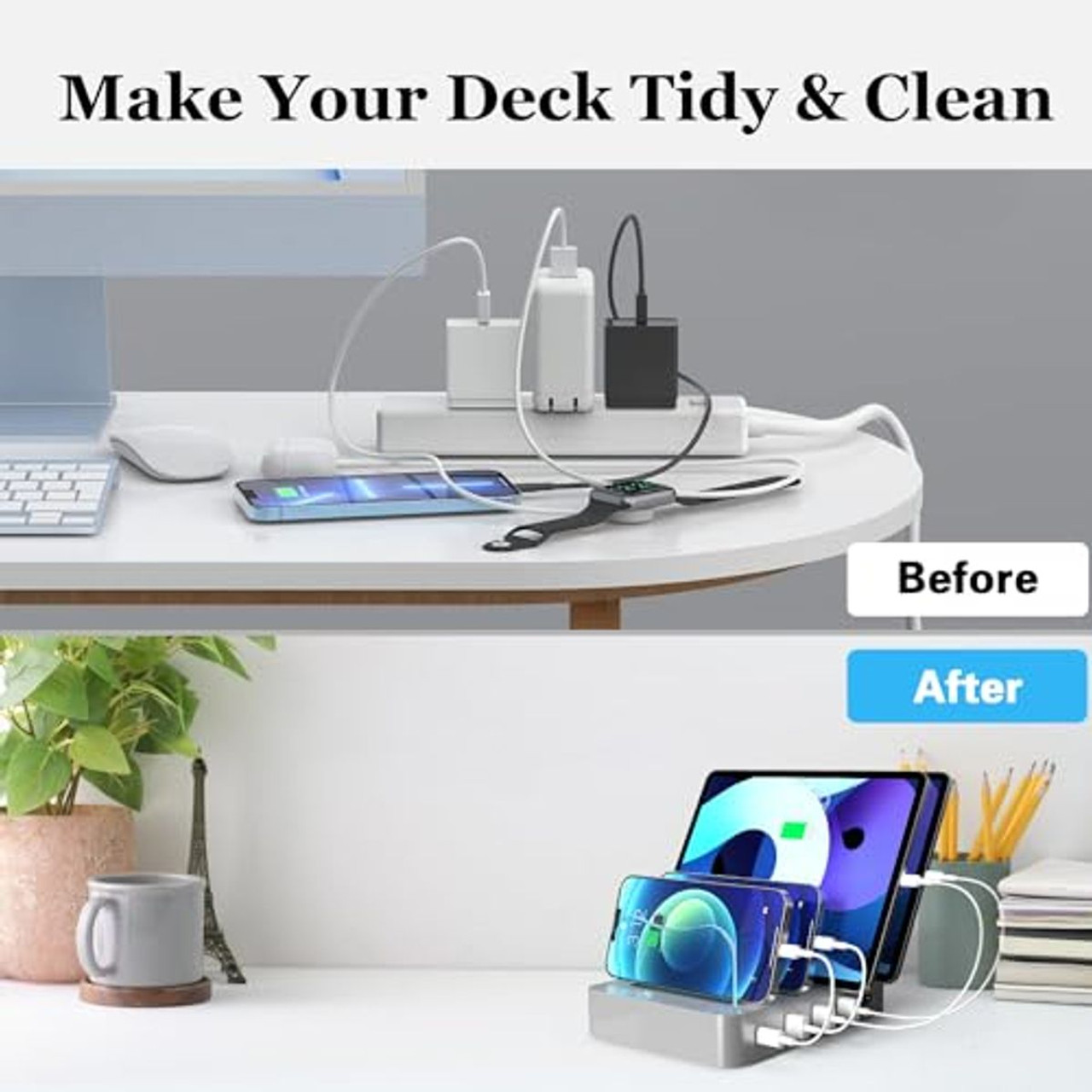 VIMC 4-Port USB Fast Charging Dock Station product image