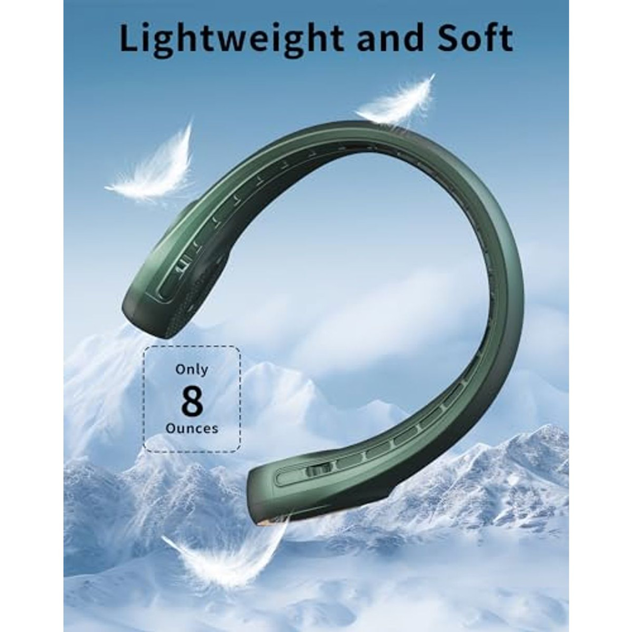 4000mAh Portable Neck Fan product image