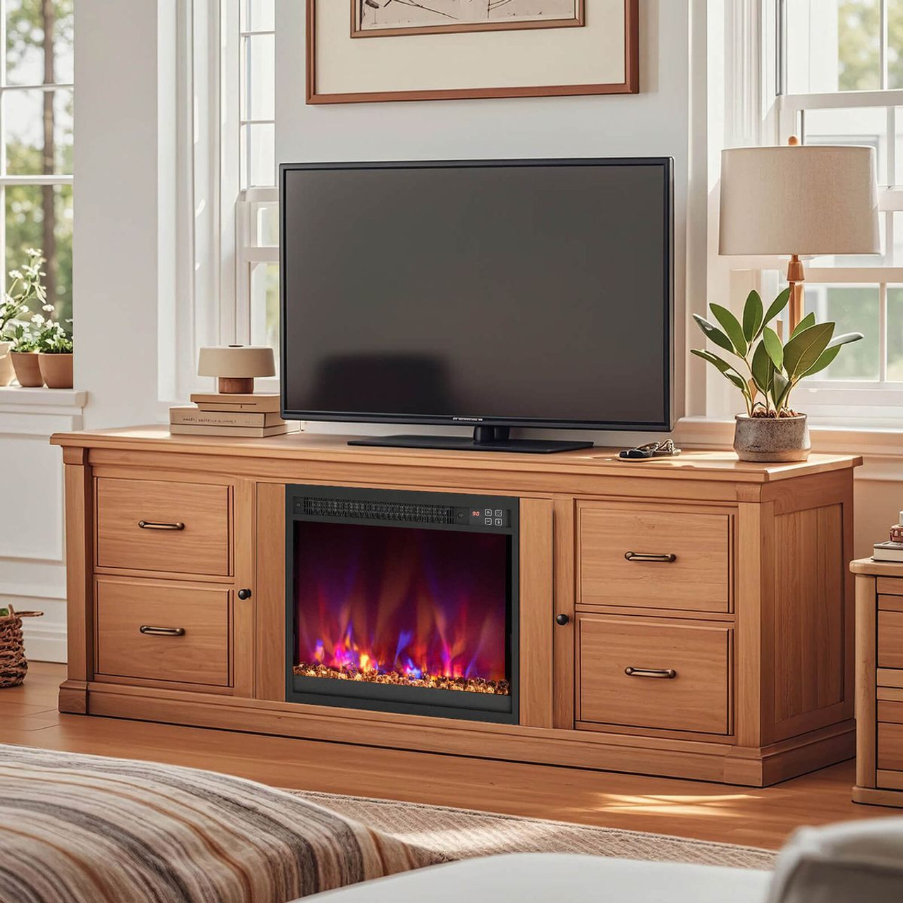 18" Electric Recessed 1500W Fireplace Heater Insert product image