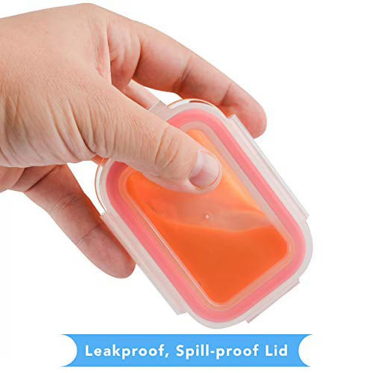 Elacra® 4-Ounce Glass Locking Storage Container (6-Pack) product image