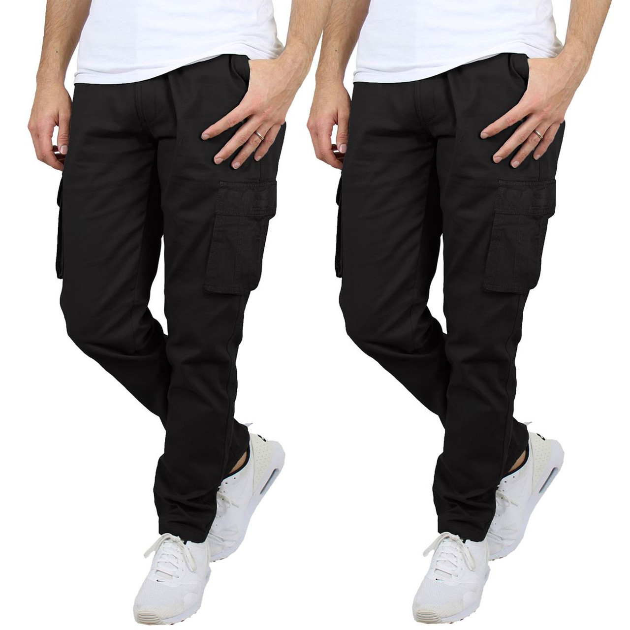 Men's Flex-Stretch Cotton Cargo Pants (1 to 3-Pack) product image