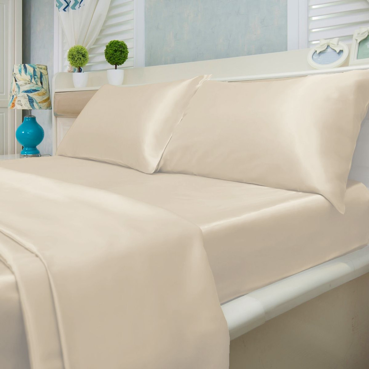 90GSM Silky-Soft Satin Sheet Set (4-Piece) product image