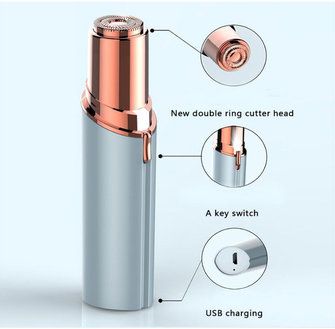  USB-Rechargeable Facial Hair Removal Tool product image