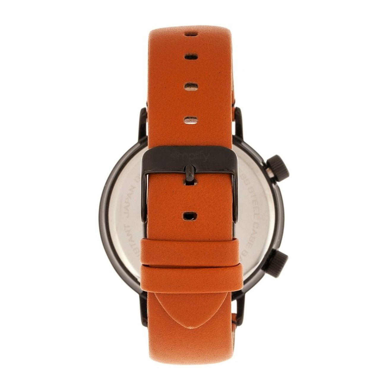 Simplify® The 3300 Leather-Band Watch product image