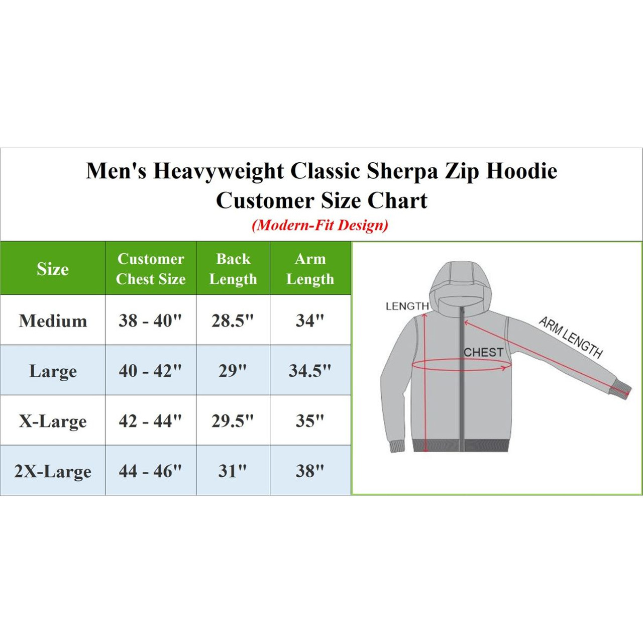 Men's Heavyweight Sherpa-Lined Hoodie (1 or 3-Pack) product image