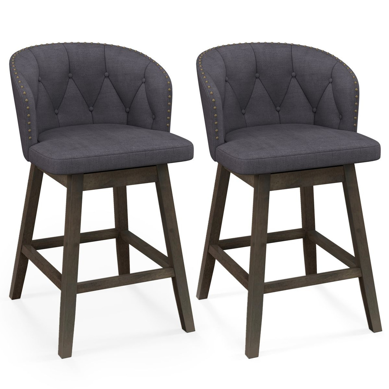 Counter-Height Fabric-Upholstered Bar Stools (Set of 2 or 4) product image