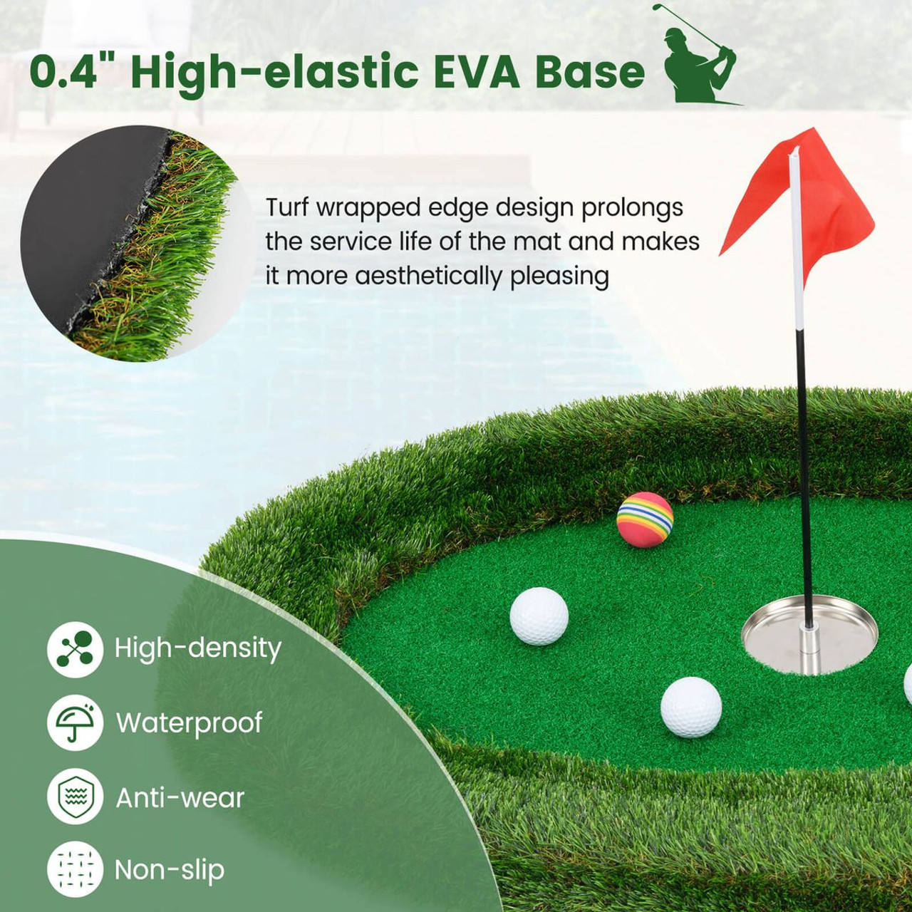 Oval Floating Golf Green Set  product image