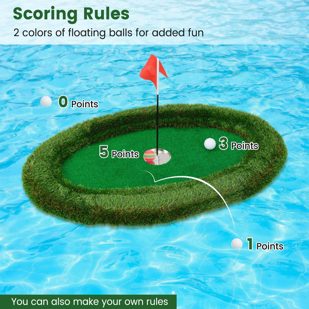 Oval Floating Golf Green Set  product image