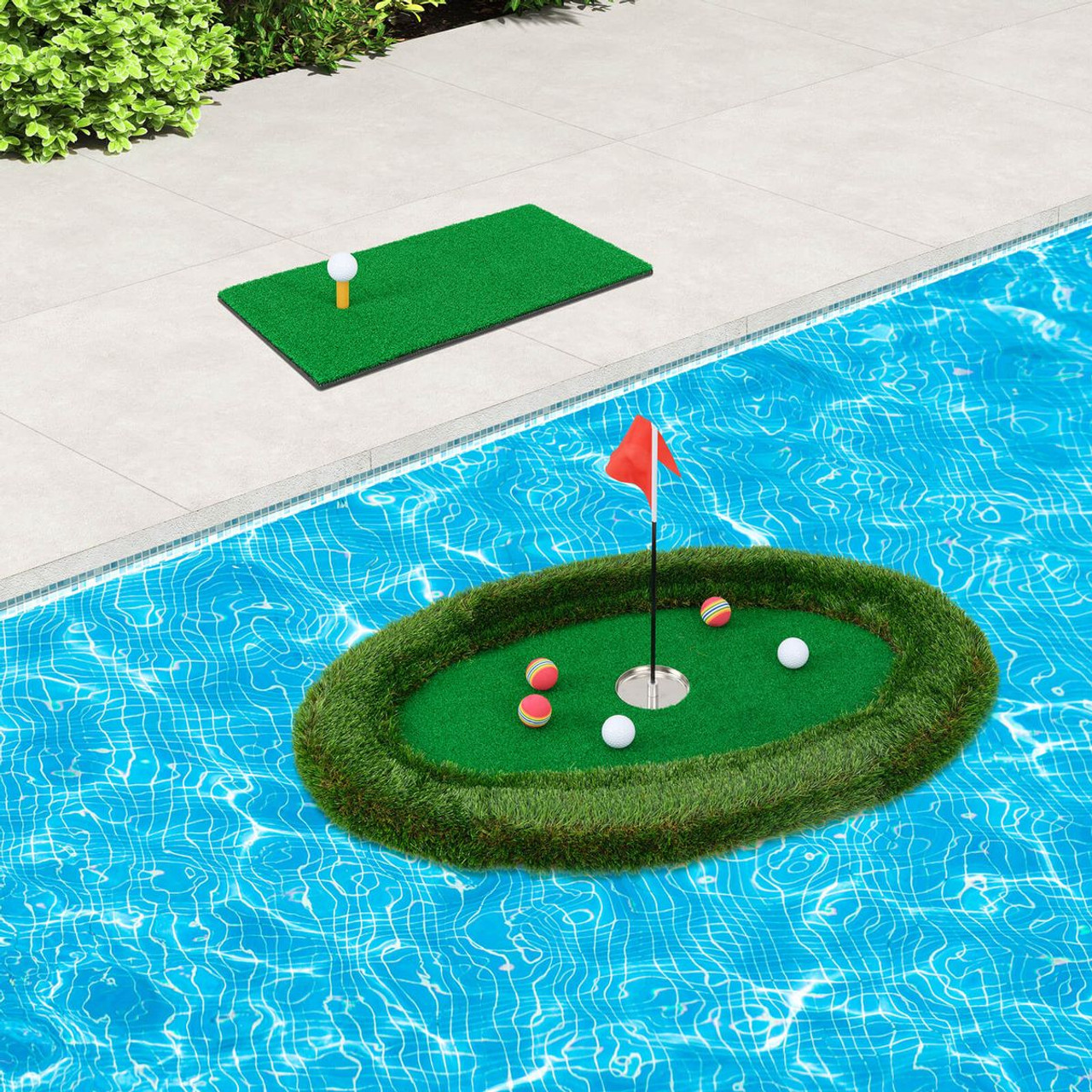 Oval Floating Golf Green Set  product image