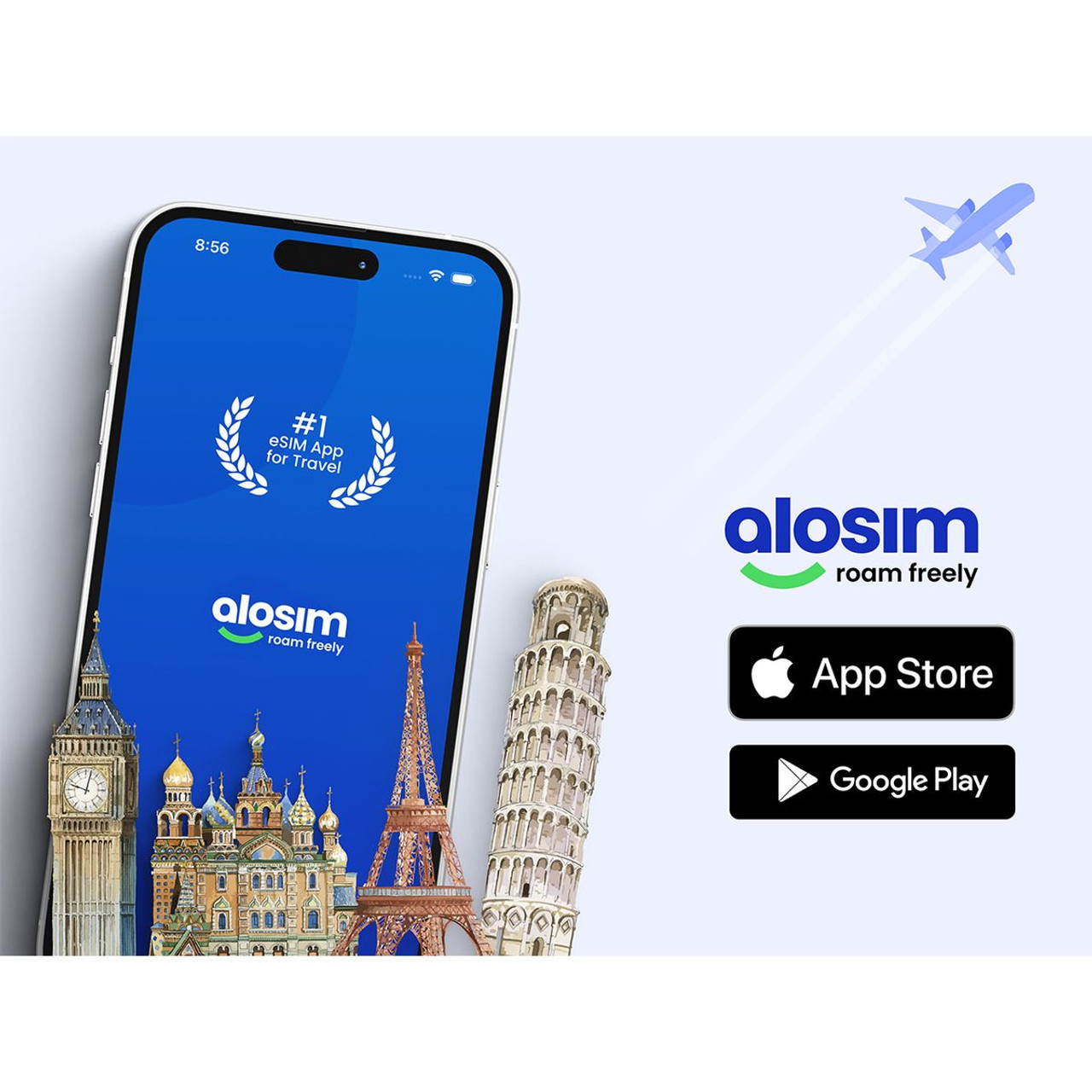 aloSIM Traveler's Mobile Data Plan: $50 Credit Value product image