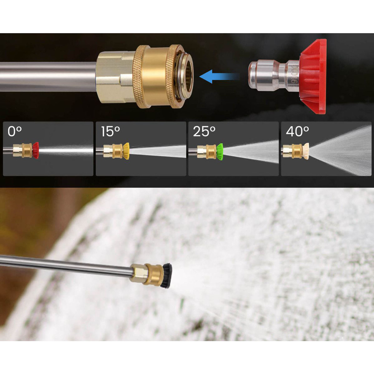 2300-PSI 1.8-GPM Electric Pressure Washer with Wheels & 5 Quick Connect Nozzles product image