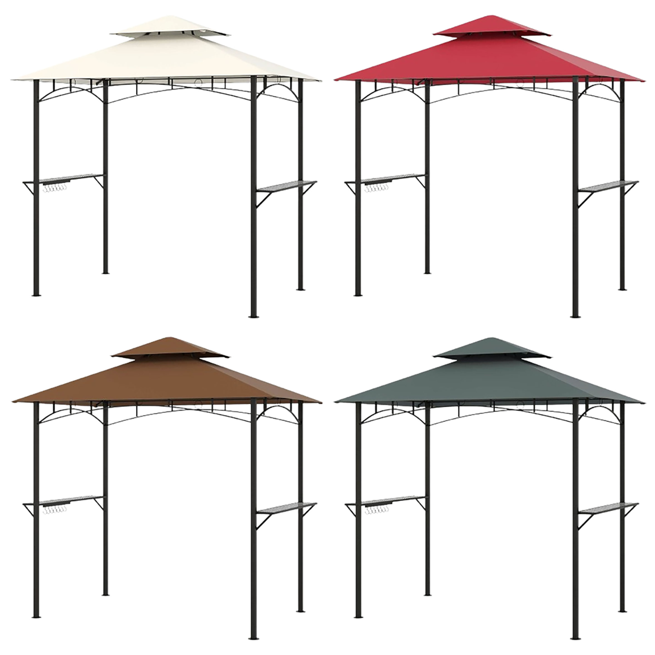 Outdoor Double-Tiered 8 x 5-Foot Grill Gazebo Canopy  product image Outdoor Double-Tiered 8 x 5-Foot Grill Gazebo Canopy  product image