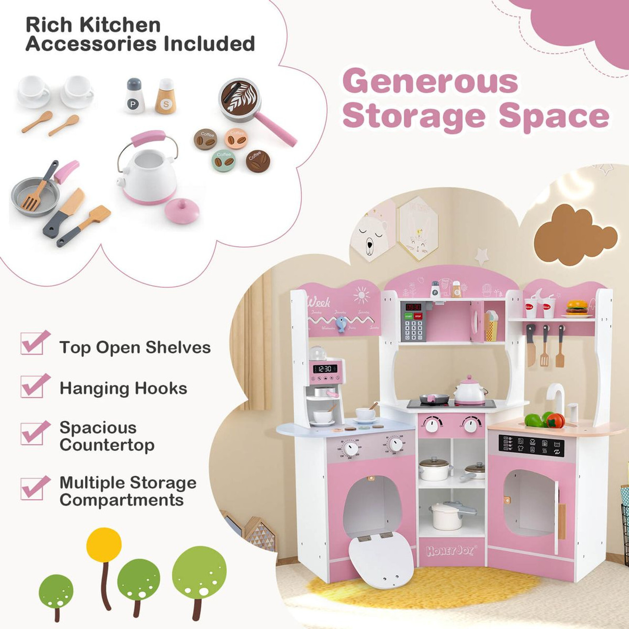Corner Kitchen Playset with Washing Machine product image