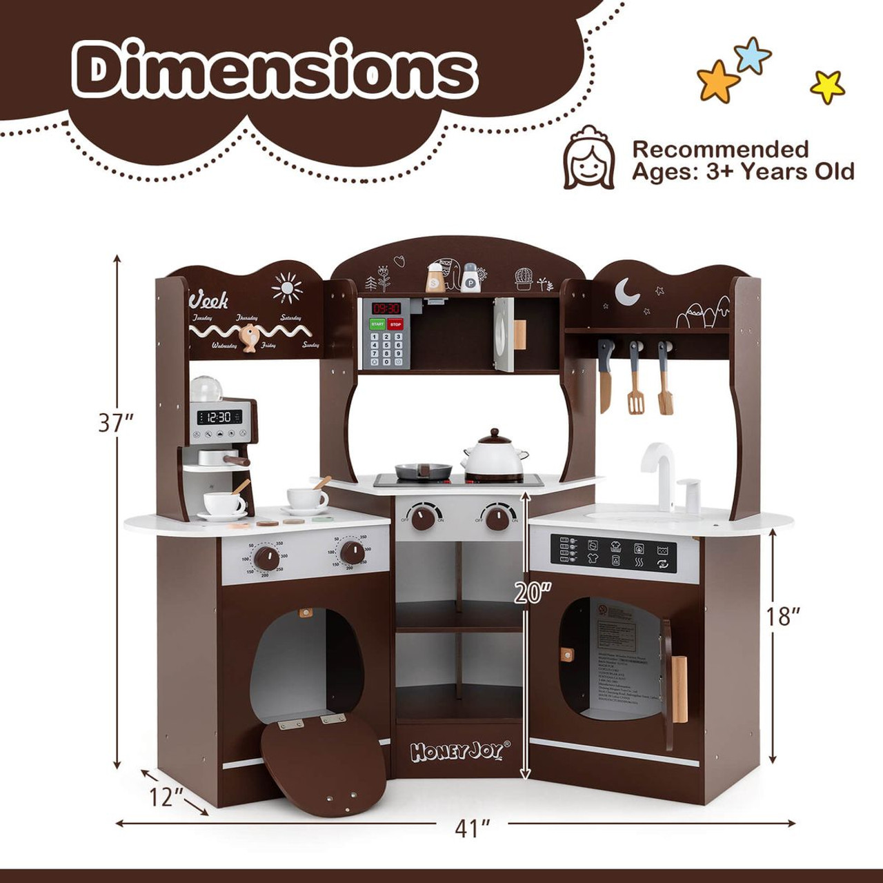 Corner Kitchen Playset with Washing Machine product image