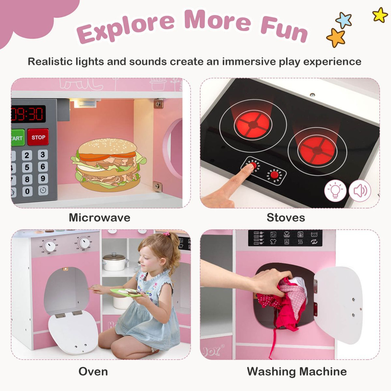 Corner Kitchen Playset with Washing Machine product image