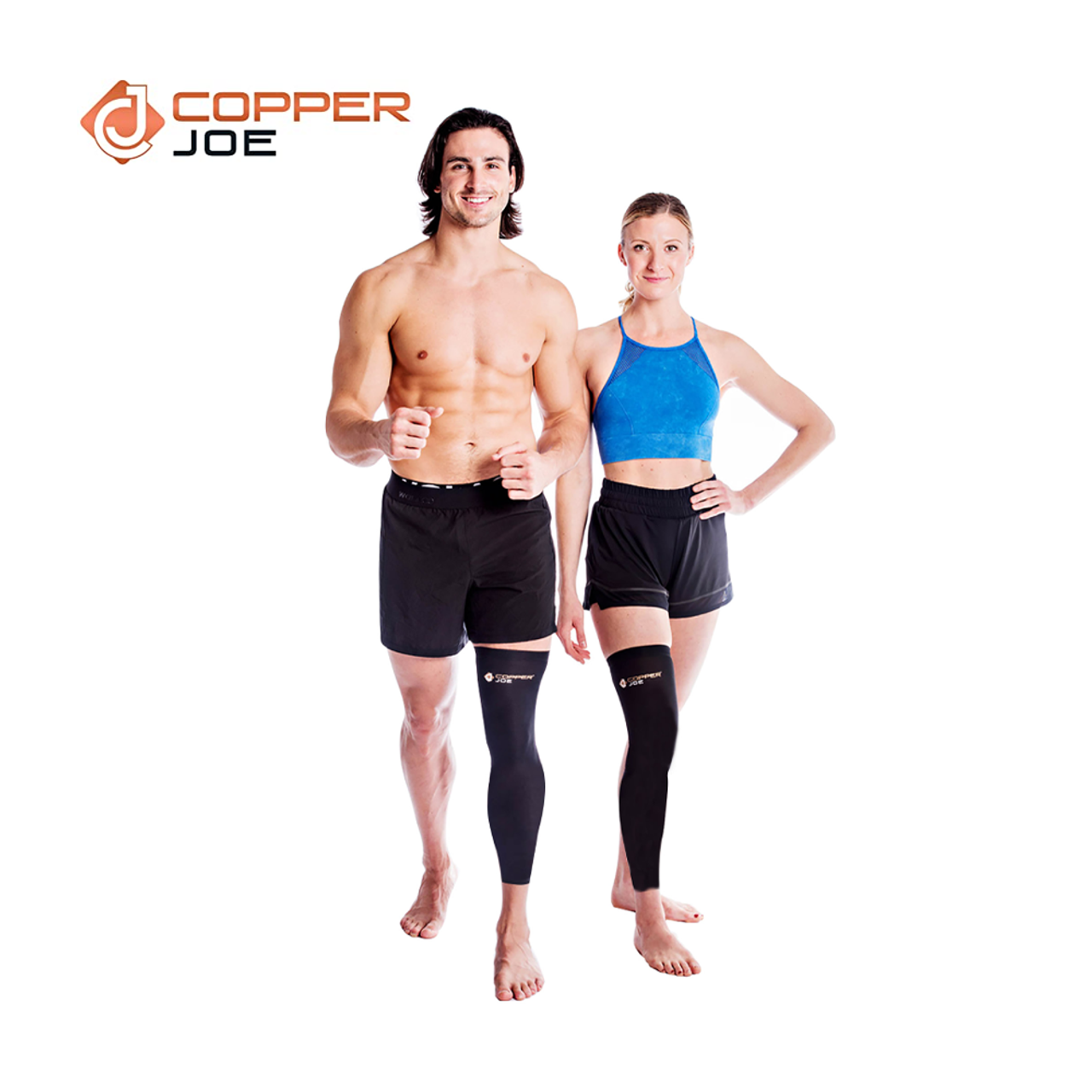 2 Pk Copper Joe Unisex Elbow Compression Sleeve