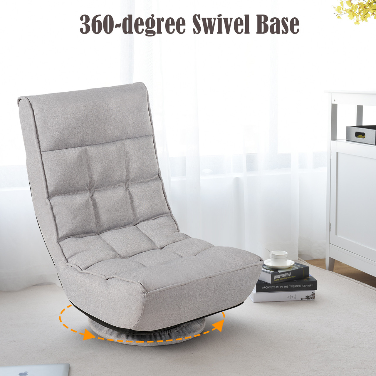 6-Position Folding Gaming Chair with 360° Swivel product image