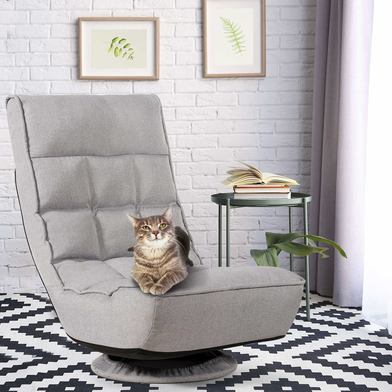 6-Position Folding Gaming Chair with 360° Swivel product image