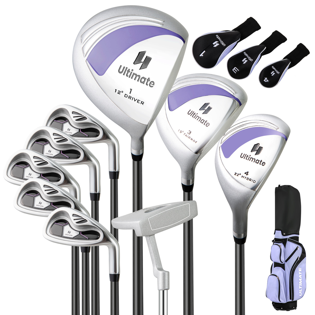 Ladies' Complete Golf Club Set with Driver and Stand Bag (10-Piece) product image
