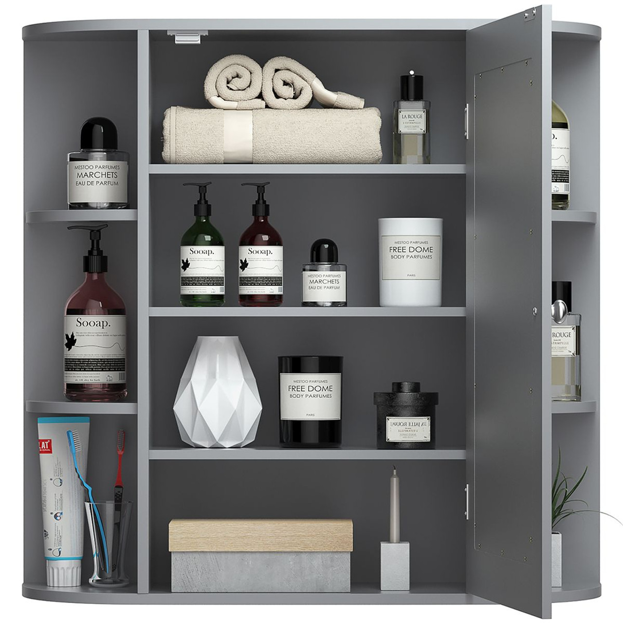Mirrored Wall-Mounted Bathroom Vanity product image
