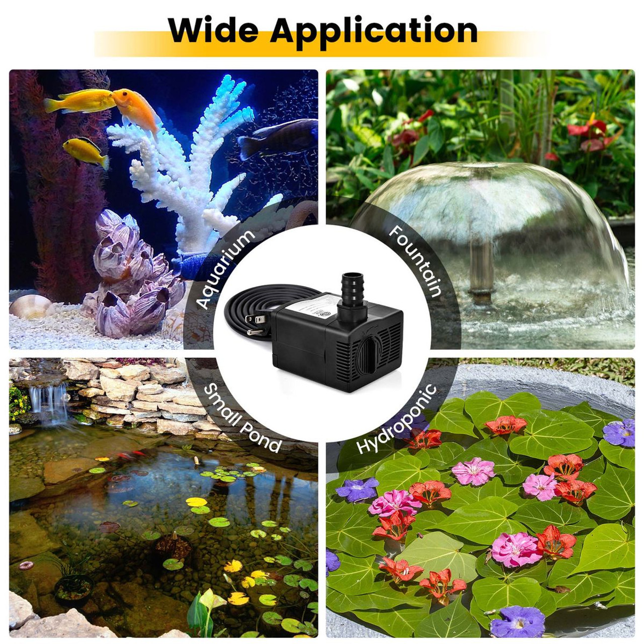 240GPH Submersible Pump (900L/H, 22W) product image