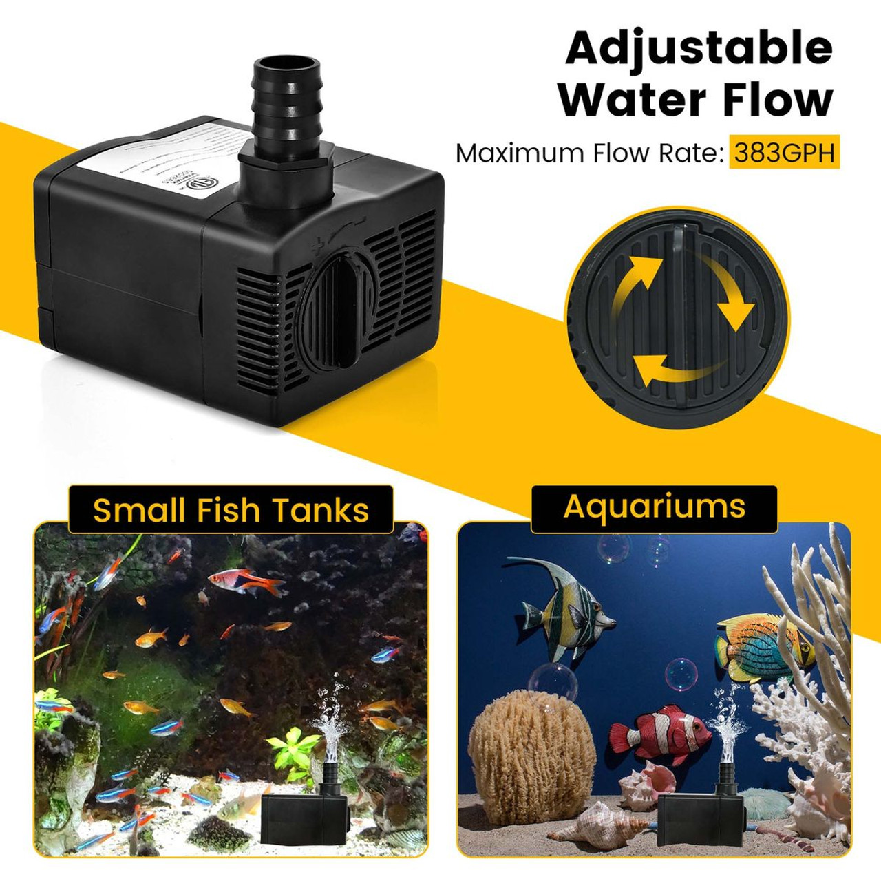 240GPH Submersible Pump (900L/H, 22W) product image