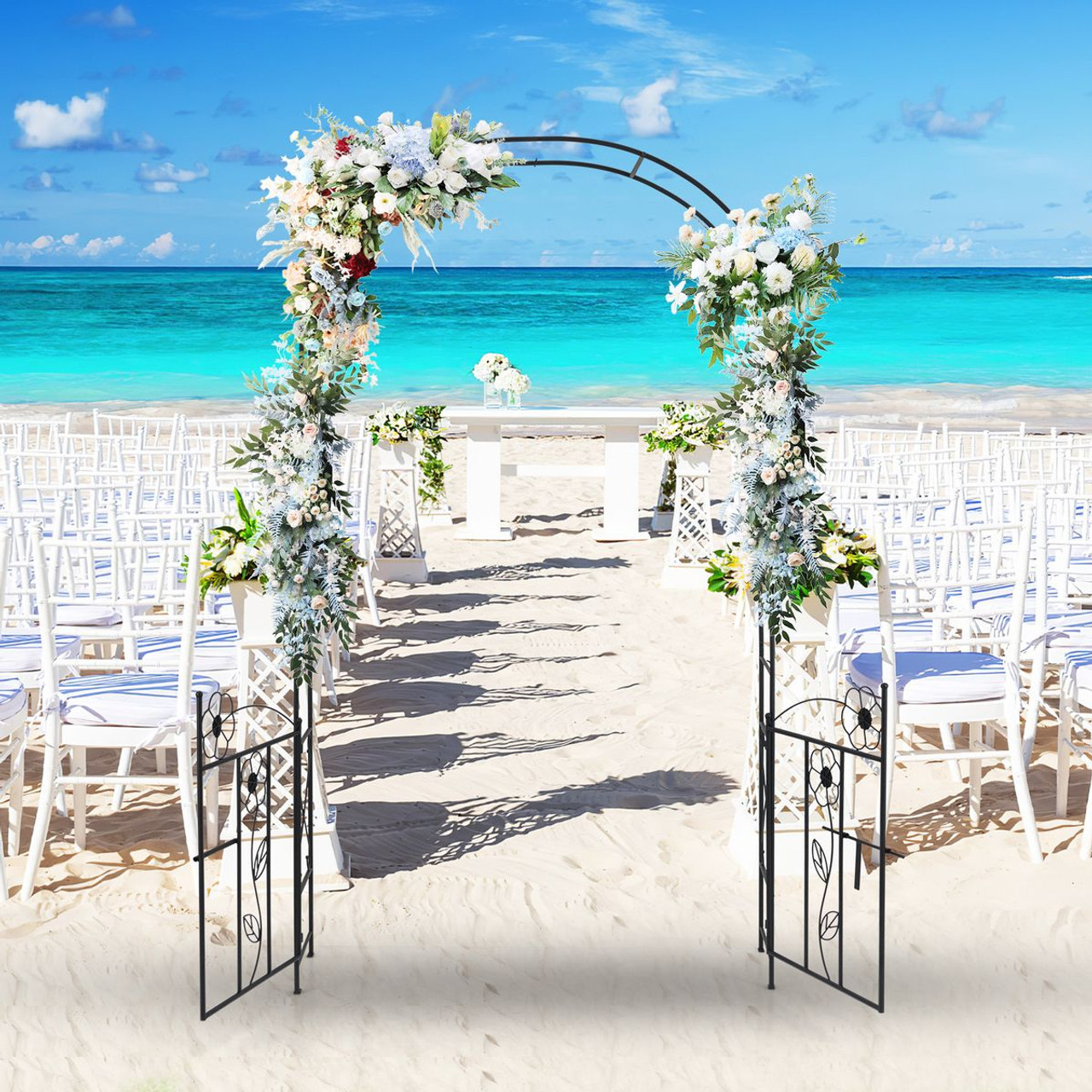 2-in-1 Garden Arbor Decorative Arch product image