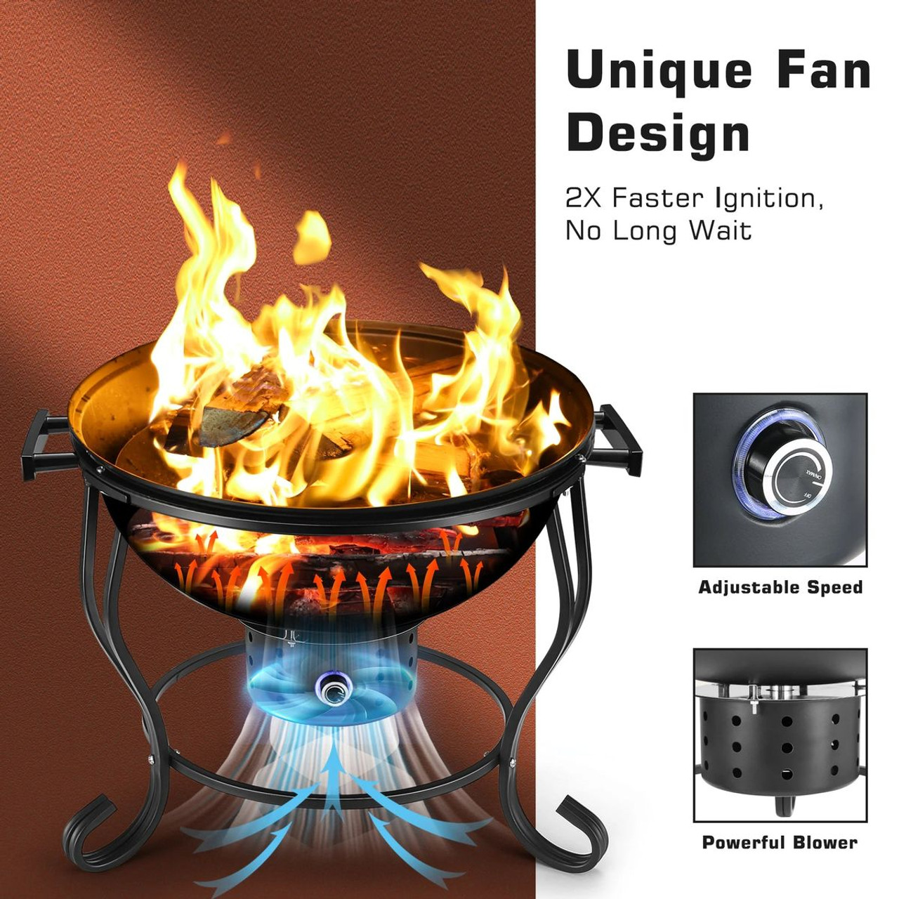 17-Inch Charcoal BBQ and Fire Pit product image