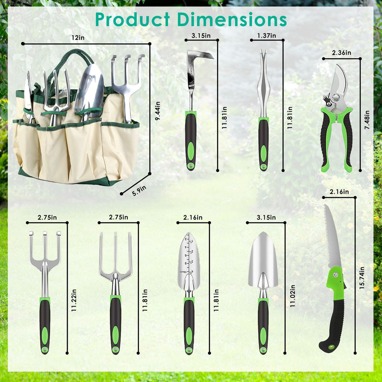 13-Piece Garden Tool Set product image