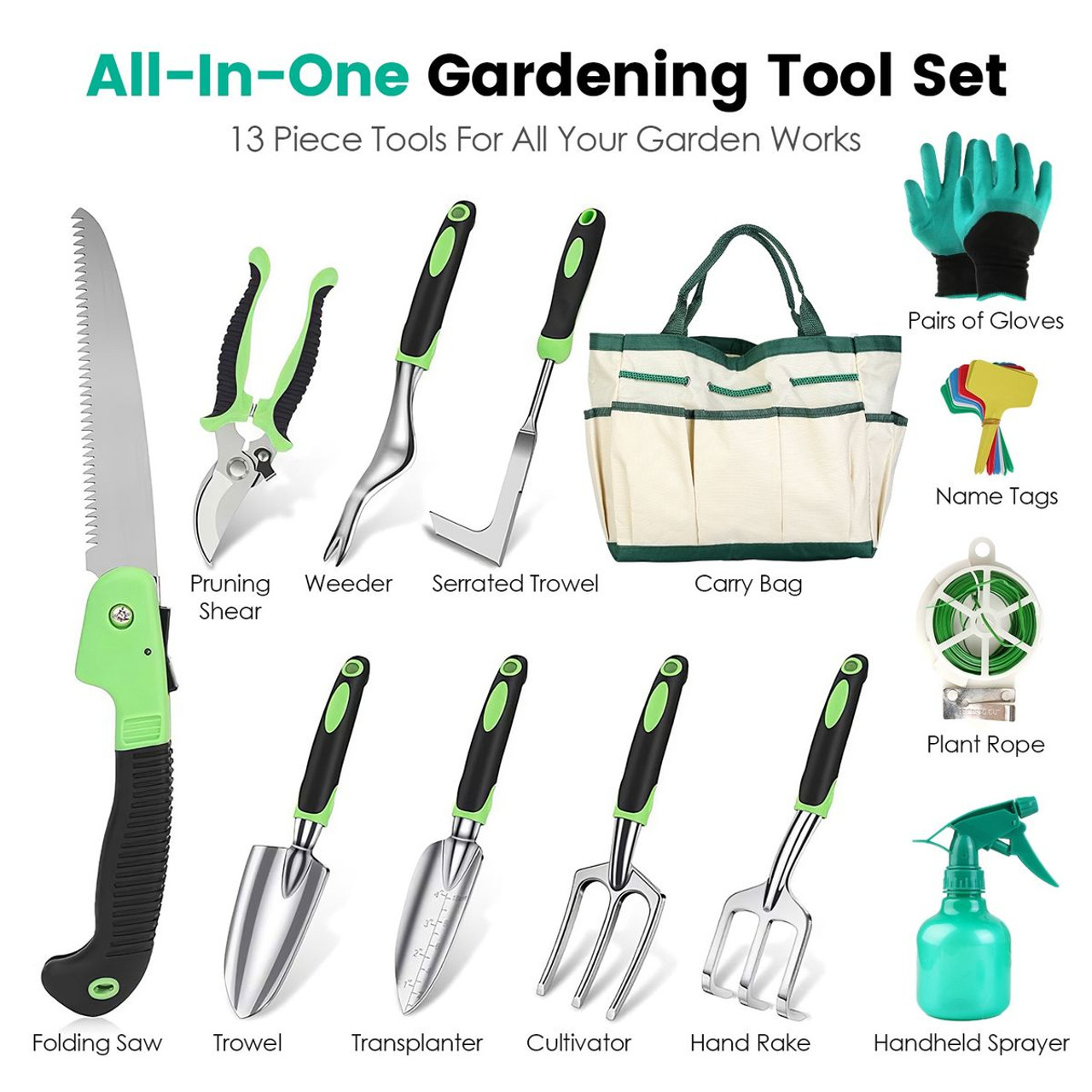 13-Piece Garden Tool Set product image